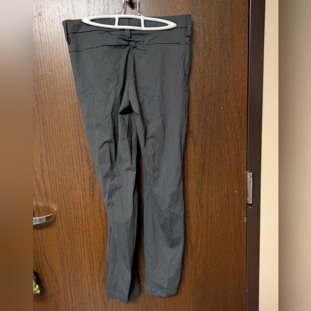 Stylus Men's Charcoal Gray Dress Pants Slim Fit Flat Front 32 X 30 Business - Picture 3 of 7